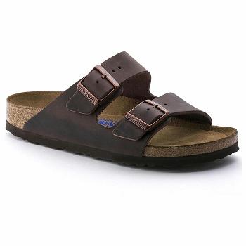 Arizona Birkenstock Soft Footbed Oiled Kozene Damske Hnede | SK 29PJJ